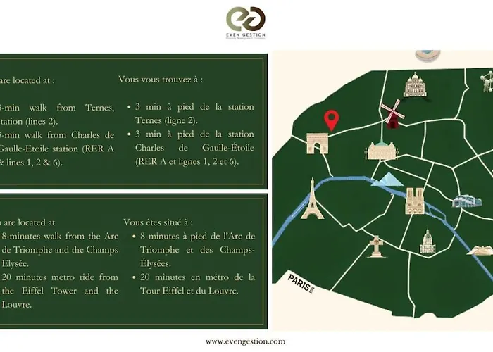 B1#premium#2bedrooms#arcdetriomphe#ac#champselysées Paris